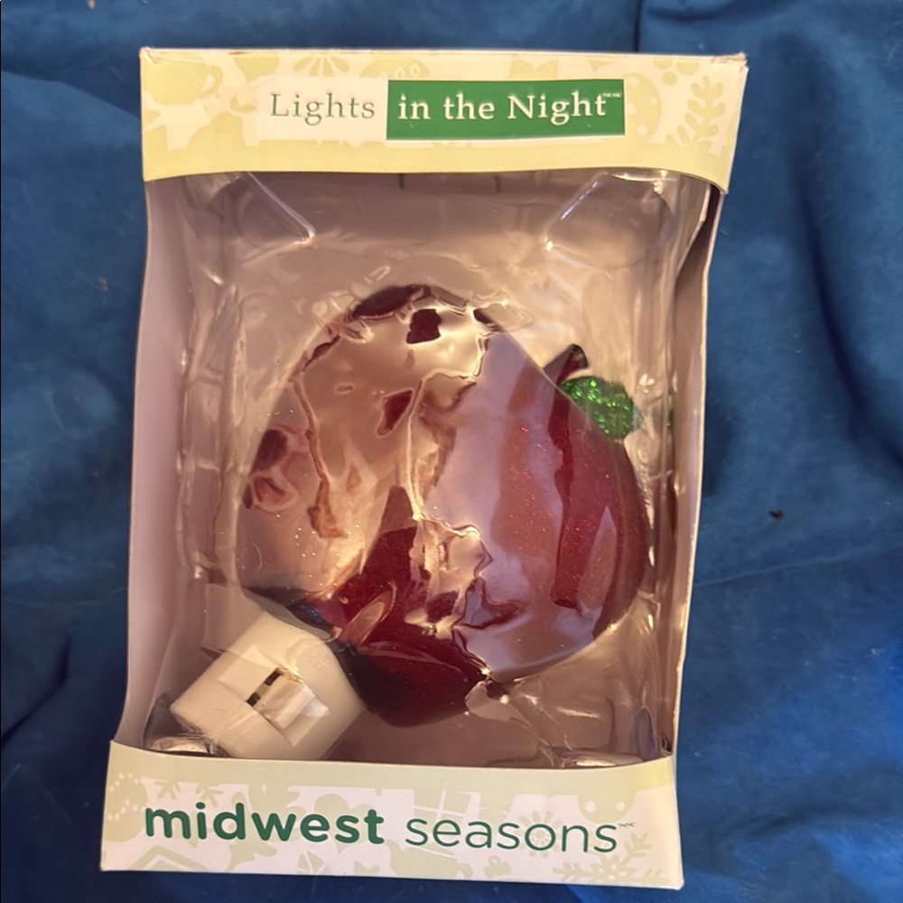 Apple glowing Red Night Light